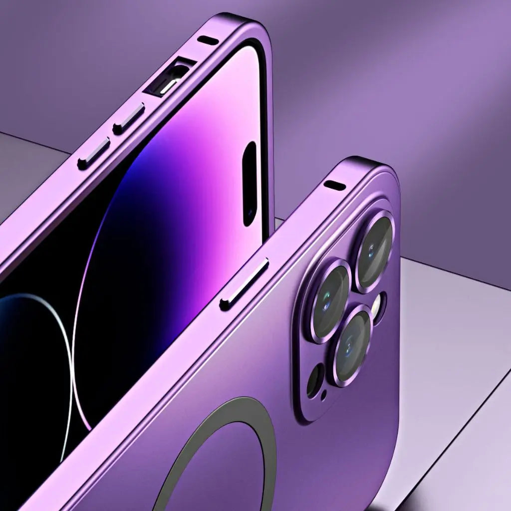 Hjemix | Magnetisk metall skall for iPhone – Robust beskyttelse med et elegant design og MagSafe-kompatibilitet