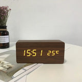 Hjemix | Minimalistisk LED Klokke | Tre