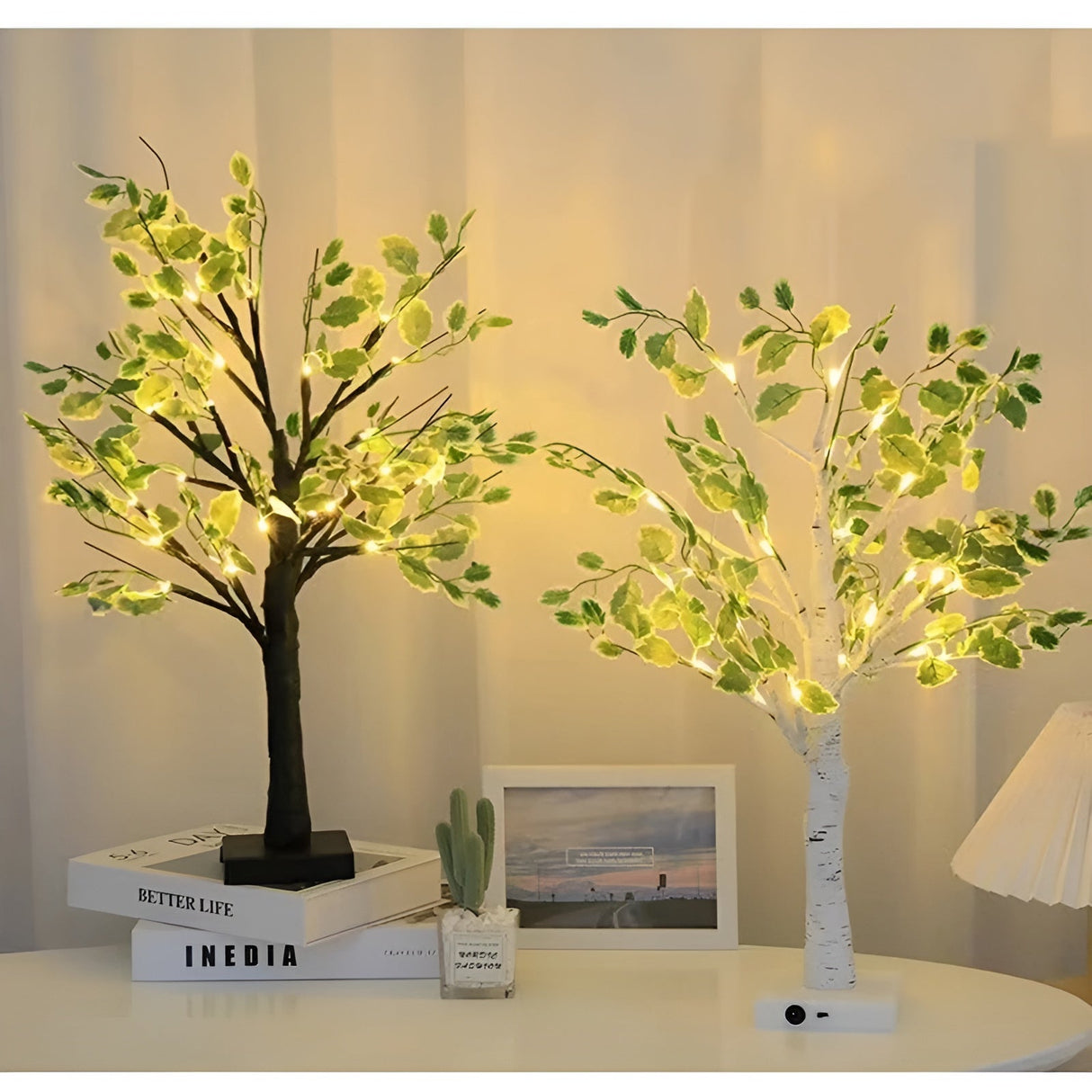 Hjemix | Magisk BrightTree Bordlampe – Elegant Treedesign med Varme LED-Lys