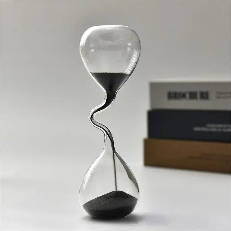 Hjemix | Curvy Black Hourglass | Glass