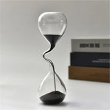 Hjemix | Curvy Black Hourglass | Glass
