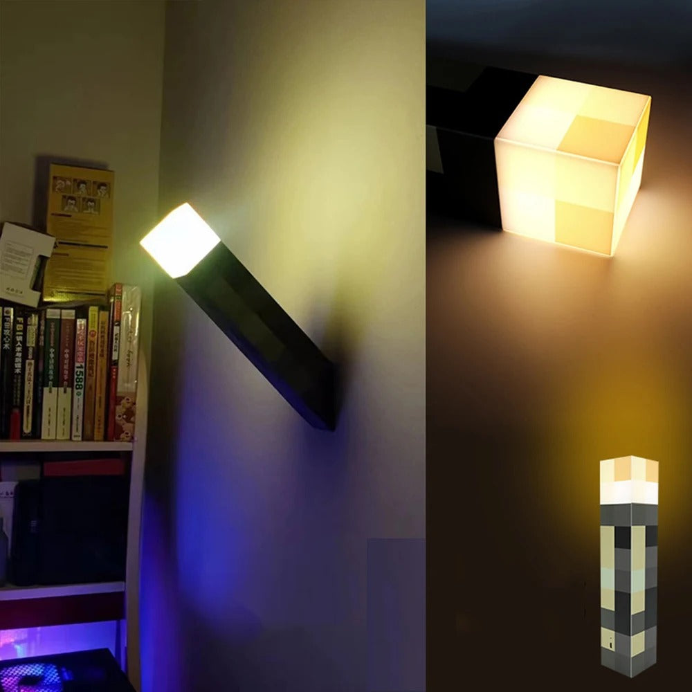 Hjemix | GlowTorch | Atmosfærisk belysning med Minecraft LED lampe