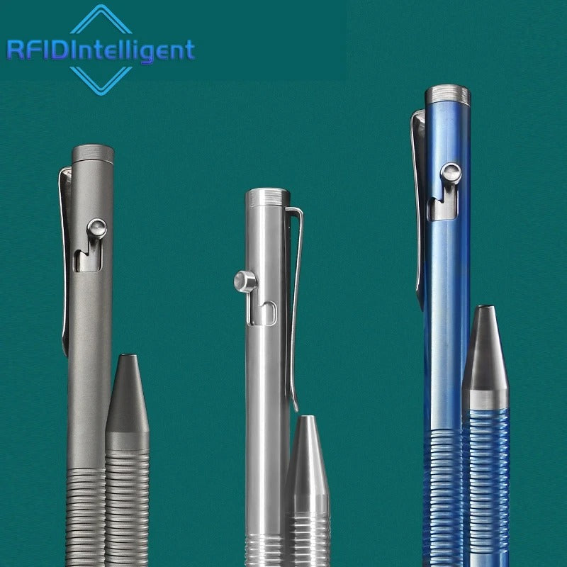 Hjemix | Titanium Bolt Action Penn – Holdbar Metall Mekanisk Skrivepenn