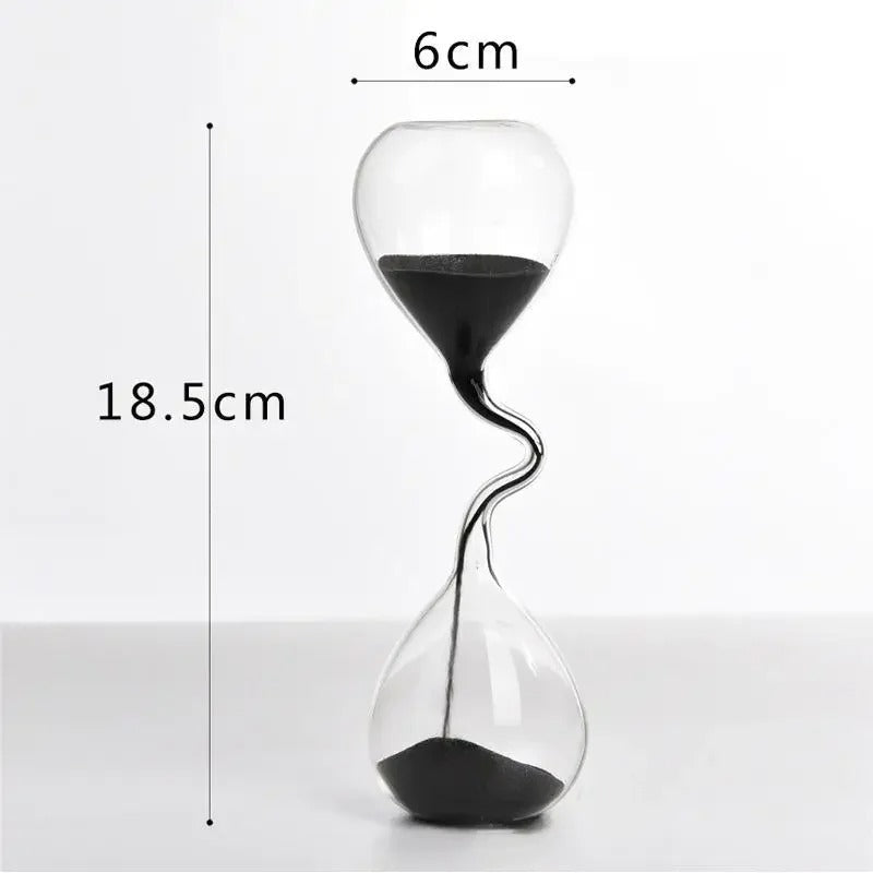 Hjemix | Curvy Black Hourglass | Glass