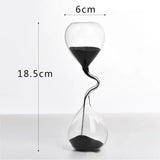 Hjemix | Curvy Black Hourglass | Glass