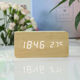 Hjemix | Minimalistisk LED Klokke | Tre