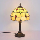 Hjemix | Bordlampe Led Barokk Retro E27 - Vintage Tiffany-Glass