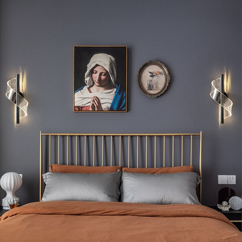 Hjemix | Luksus Glass Vegglampe med Lysestake