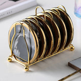 Hjemix | Marmorerte Keramiske Underlag med Stativ