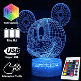 Hjemix | 3D Lampe hode av Mickey