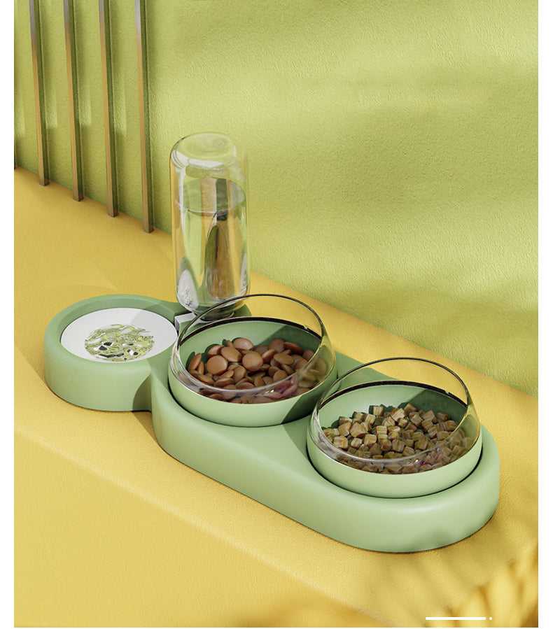 Hjemix | Minimalist Twin-Bowl Kattematfordeler