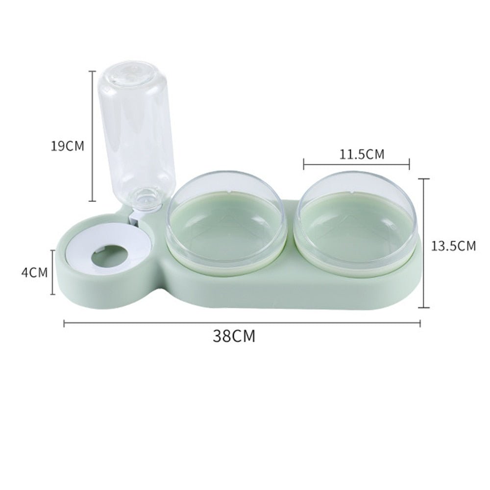 Hjemix | Minimalist Twin-Bowl Kattematfordeler