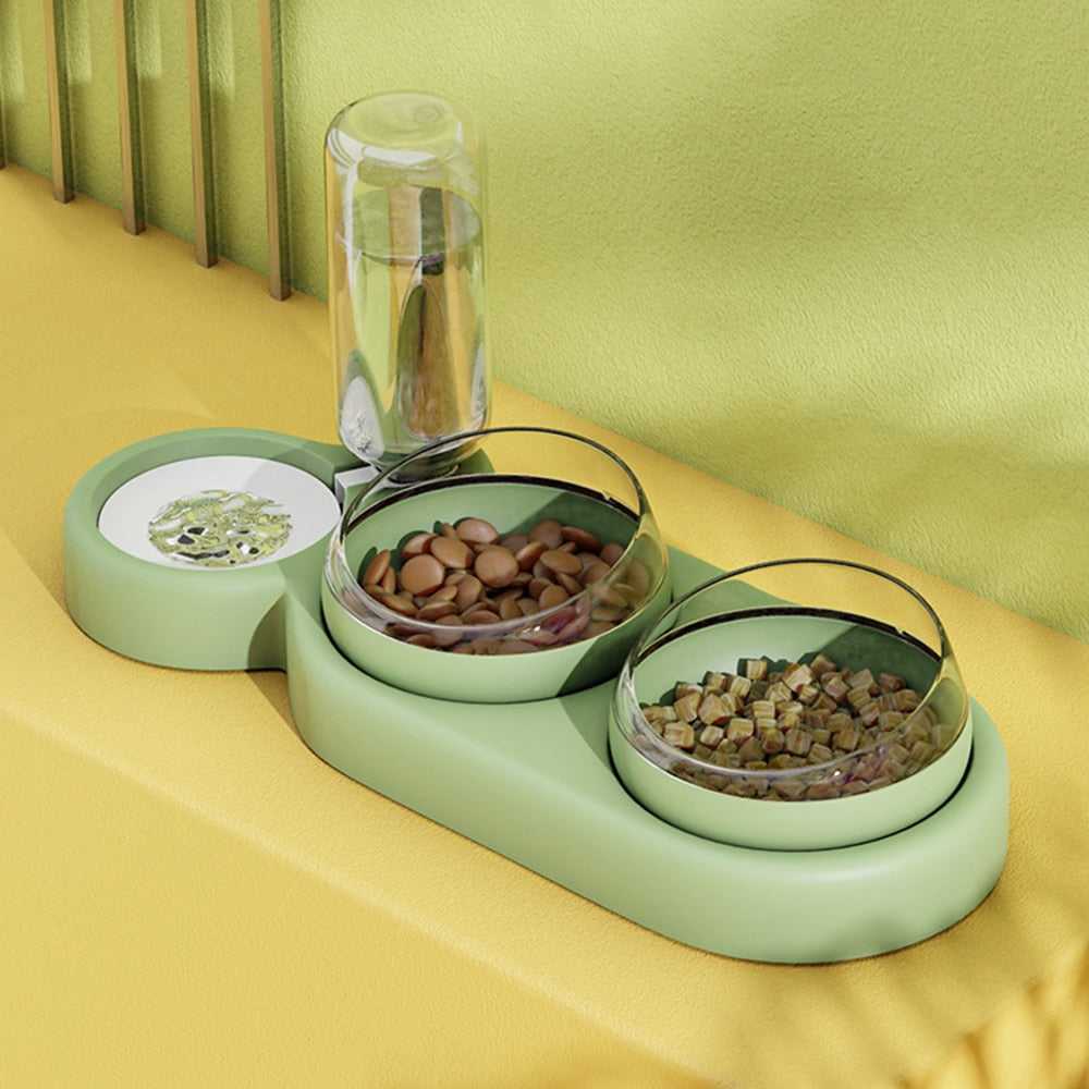 Hjemix | Minimalist Twin-Bowl Kattematfordeler