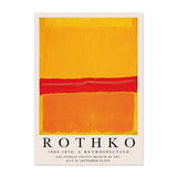 Hjemix | ArtLuxe Moderne Abstrakt Rothko Veggkunst Plakat | Lerret | Minimalistisk Design | Dekor for Stue og Kontor