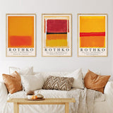 Hjemix | ArtLuxe Moderne Abstrakt Rothko Veggkunst Plakat | Lerret | Minimalistisk Design | Dekor for Stue og Kontor