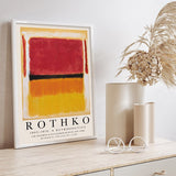 Hjemix | ArtLuxe Moderne Abstrakt Rothko Veggkunst Plakat | Lerret | Minimalistisk Design | Dekor for Stue og Kontor