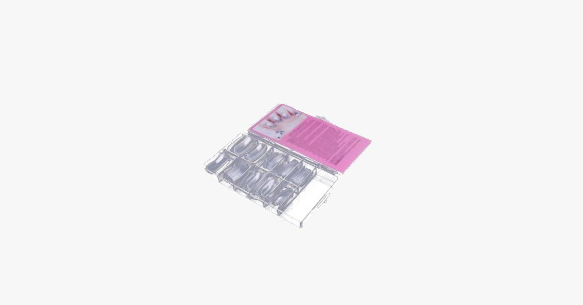 Hjemix | 12 deler dual former negleformer for akryl- og gelnegler alle størrelser