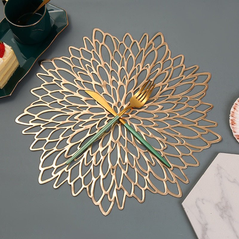 Hjemix | NebulaGlow™ Plassunderlag for Middag | Elegante Bordmatter i Galakse Design | Varmeresistent & Ikke-Sklisikkert Borddekor