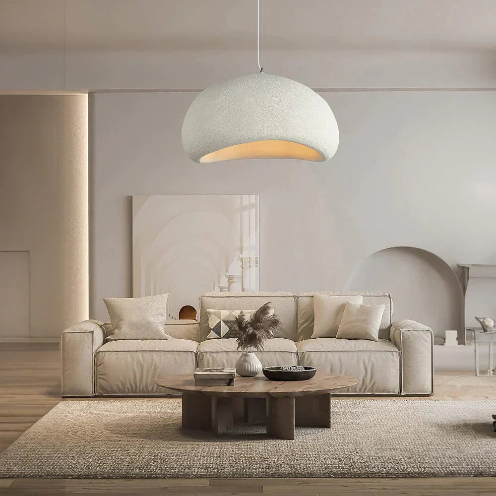 Hjemix | ZenGlow Wabi Sabi Pendellampe | Minimalistisk Design | Elegant Hengelampe for Stue og Spisestue