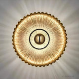 Hjemix | – Glass med bølgete lys vegglampe