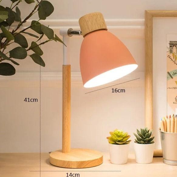 Hjemix | Nordisk Bordlampe | Tre, Jern