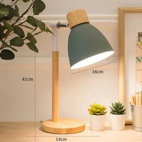 Hjemix | Nordisk Bordlampe | Tre, Jern