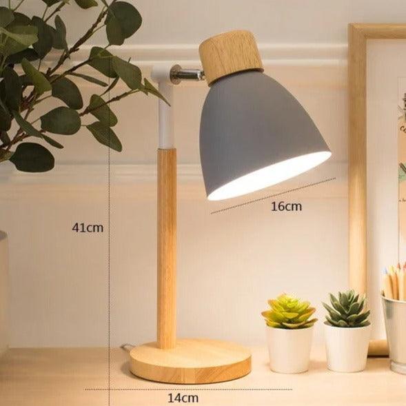 Hjemix | Nordisk Bordlampe | Tre, Jern