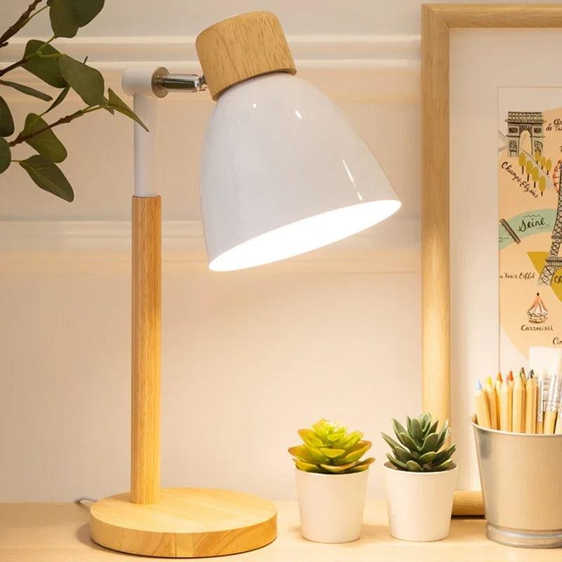 Hjemix | Nordisk Bordlampe | Tre, Jern