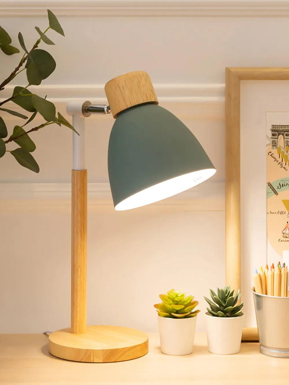 Hjemix | Nordisk Bordlampe | Tre, Jern
