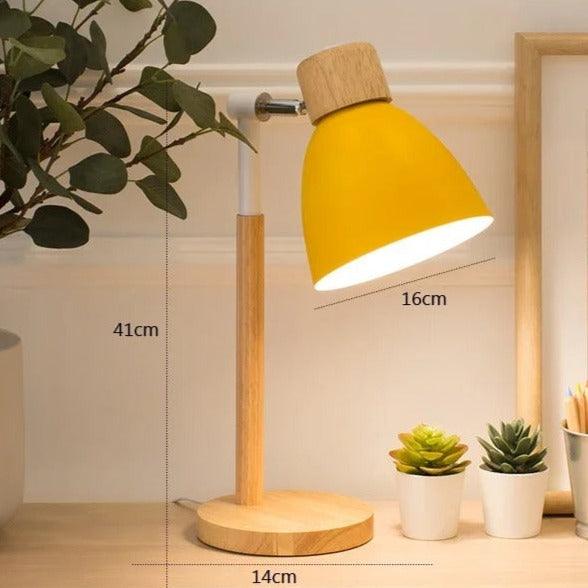 Hjemix | Nordisk Bordlampe | Tre, Jern