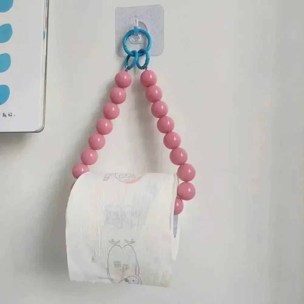 Hjemix | Innovativ hengende toalettpapirholder med perler