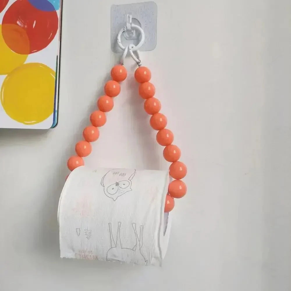 Hjemix | Innovativ hengende toalettpapirholder med perler