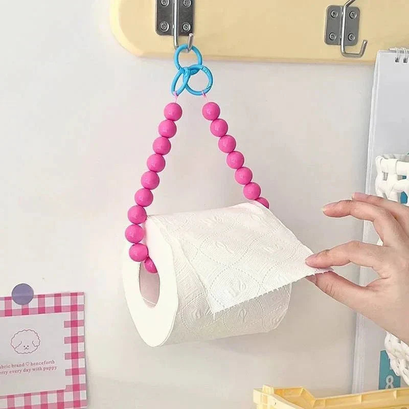 Hjemix | Innovativ hengende toalettpapirholder med perler