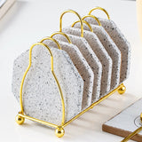 Hjemix | Marmorerte Keramiske Underlag med Stativ