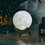 Hjemix | Moon lampe - Lunar - Oppladbar - Berøringskontroll