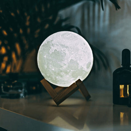 Hjemix | Moon lampe - Lunar - Oppladbar - Berøringskontroll