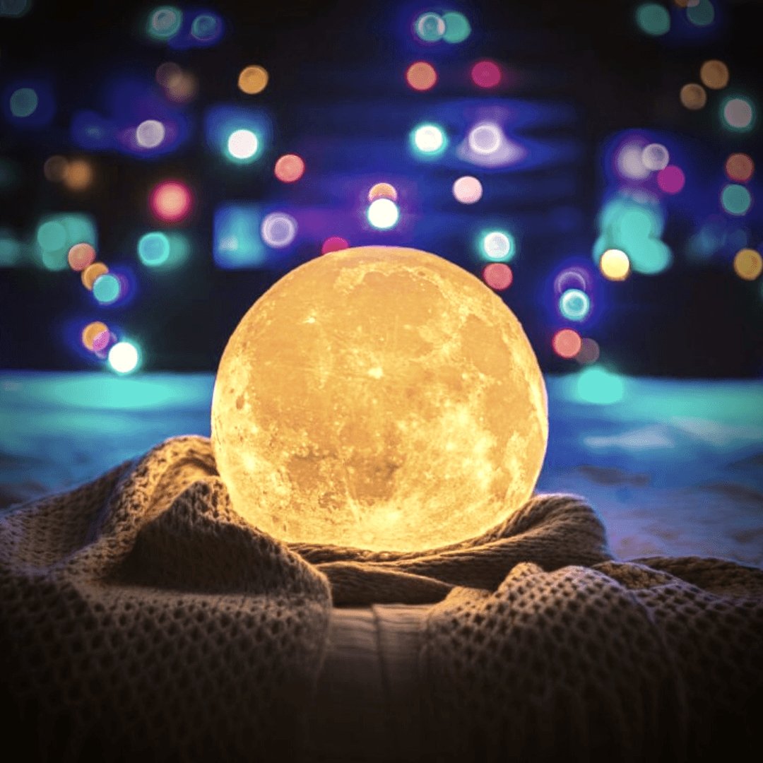 Hjemix | Moon lampe - Lunar - Oppladbar - Berøringskontroll