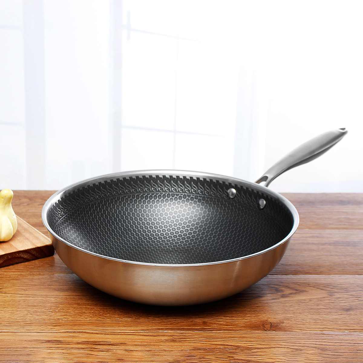 Hjemix | KitchenPro | Non-stick rustfritt stål stekepanne