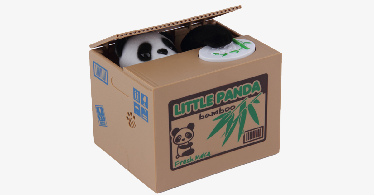 Hjemix | Myntrøve Panda Sparebøsse