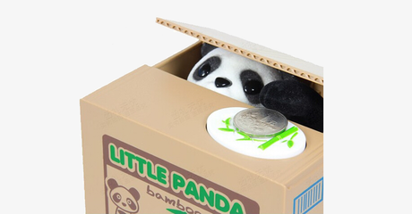 Hjemix | Myntrøve Panda Sparebøsse