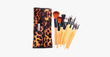 Hjemix | 12-delt leopardhud penselsett