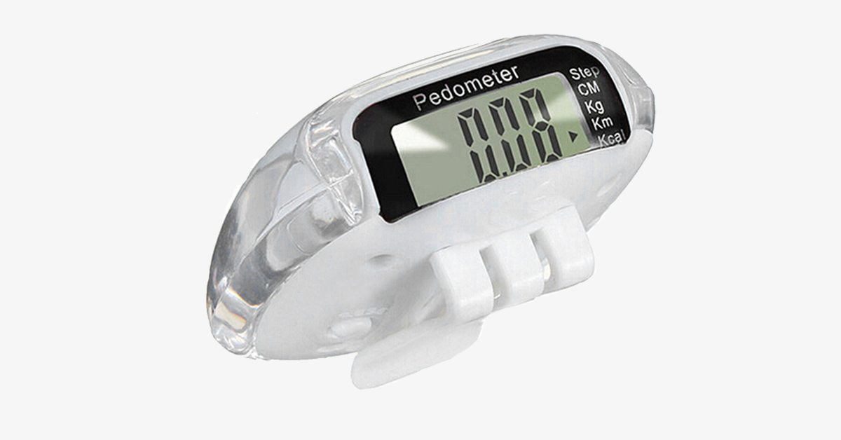 Hjemix | Kalorisk Stegzähler Pedometer med LCD Skjerm – Din Helsefølger