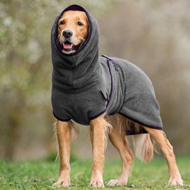 Hjemix | CozyPaws - Fleece-Hundjakke med Hette for Varme og Komfort