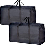 Hjemix | 2 deler stor kapasitet flyttbar bag, med sterke glidelåser og bærehåndtak, oppbevaringsbag for klær, flyttemateriell, plassbesparende oppbevaringsbag organisator, egnet for flytting, reise, pakking