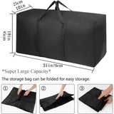Hjemix | 2 deler stor kapasitet flyttbar bag, med sterke glidelåser og bærehåndtak, oppbevaringsbag for klær, flyttemateriell, plassbesparende oppbevaringsbag organisator, egnet for flytting, reise, pakking
