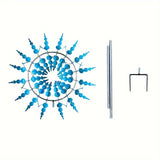 Hjemix | 1 Stykke Magisk Metall Vindmølle, 3D Metall Utendørs Vindsang for Gård og Hage, Unike Metall Kinetiske Vindskulpturer & Vindsang, Vindfanger Metall Utendørs Gress Terrasse Dekorasjon Vindskulptur
