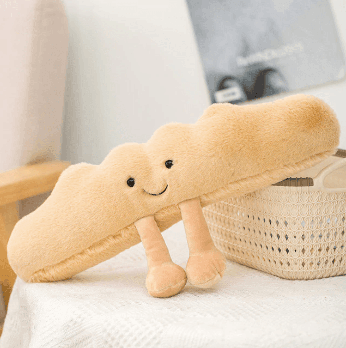 Hjemix | Pretzel Croissant Toast Bread Plush Toy