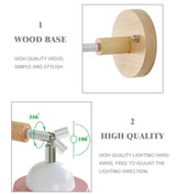 Hjemix | Rotérbar Collin Vegglampe med Trekksnor Bryter