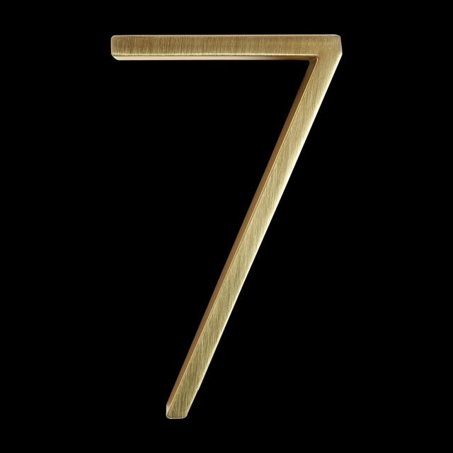 Hjemix | Gold Modern House Numbers