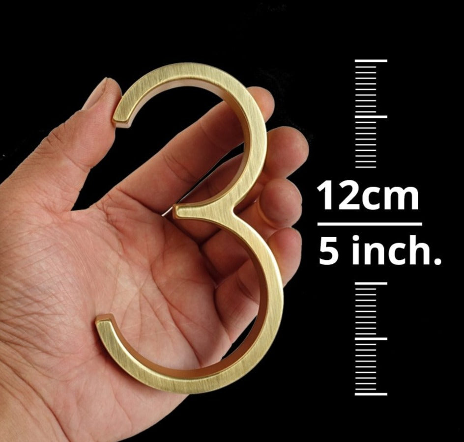 Hjemix | Gold Modern House Numbers